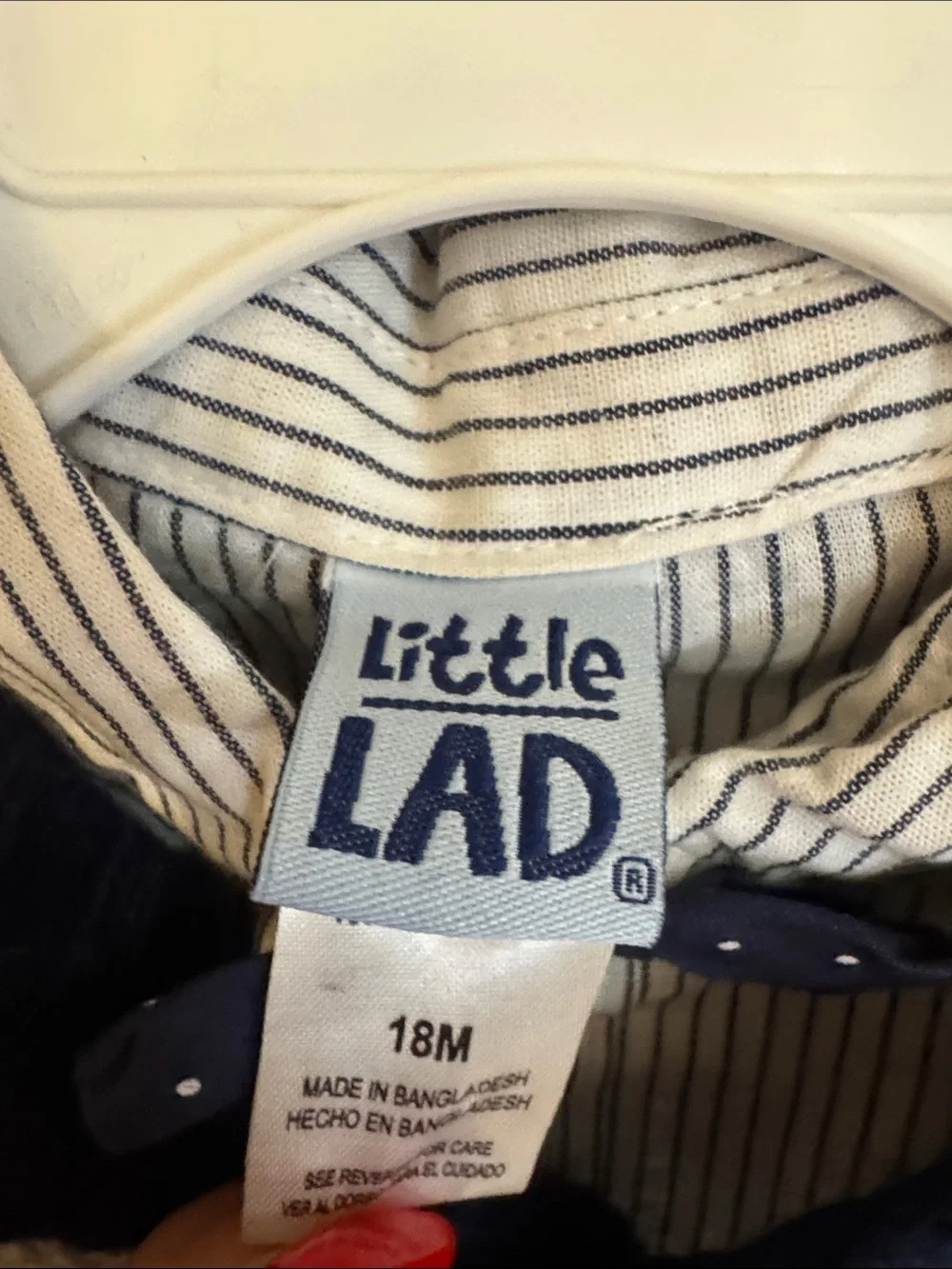 Little One 3 piece set:Gray Cable Knit Cardigan with Navy Trim